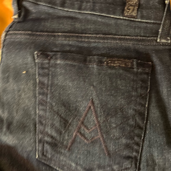 7 for all man kind jeans size 31 new black label dark blue indigo - Picture 11 of 16